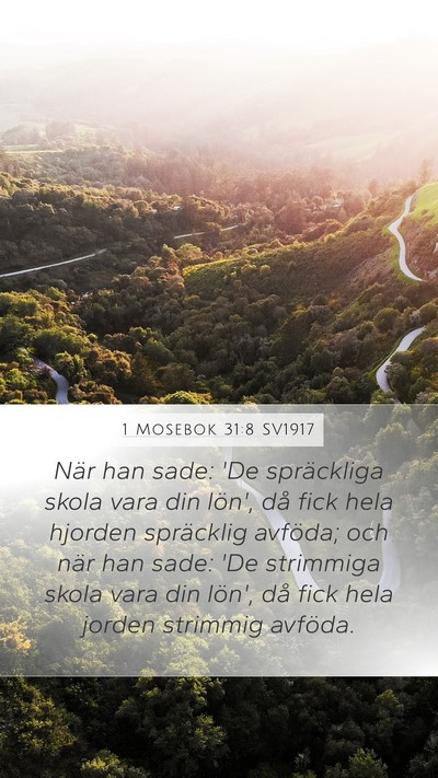 1 Mosebok 31:8 SV1917 Bible Verse Image