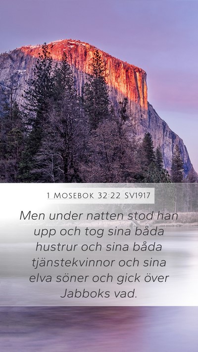 1 Mosebok 32:22 SV1917 Bible Verse Image