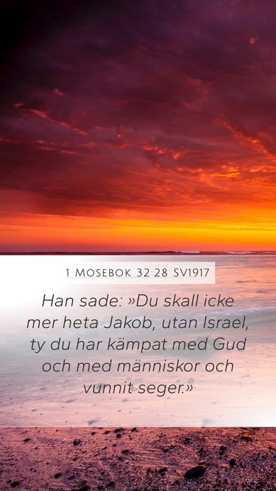 1 Mosebok 32:28 SV1917 Bible Verse Image