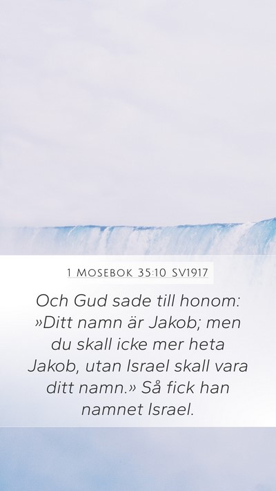 1 Mosebok 35:10 SV1917 Bible Verse Image