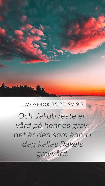 1 Mosebok 35:20 SV1917 Bible Verse Image