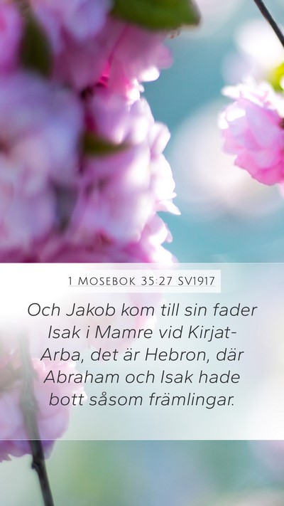 1 Mosebok 35:27 SV1917 Bible Verse Image