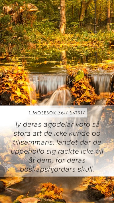 1 Mosebok 36:7 SV1917 Bible Verse Image