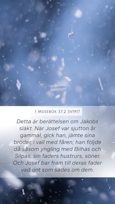 1 Mosebok 37:2 SV1917 Mobile Phone Wallpaper - Detta är berättelsen om Jakobs släkt. När - Mobile Bible Verse Wallpaper