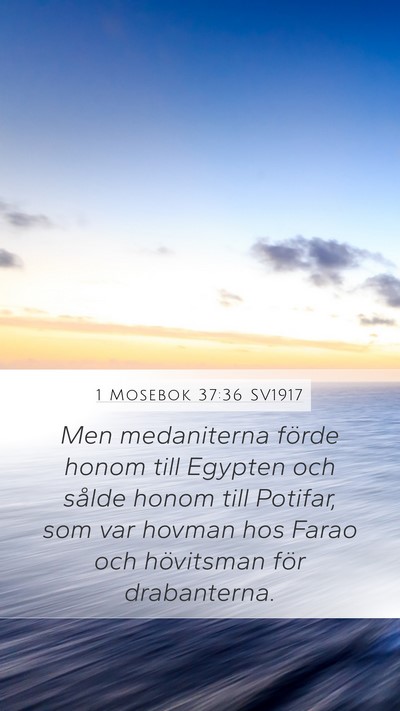 1 Mosebok 37:36 SV1917 Bible Verse Image