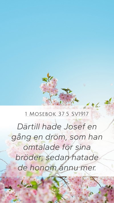 1 Mosebok 37:5 SV1917 Bible Verse Image
