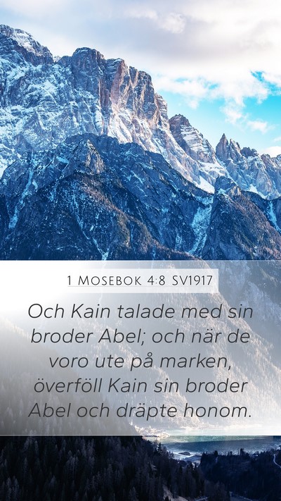 1 Mosebok 4:8 SV1917 Bible Verse Image