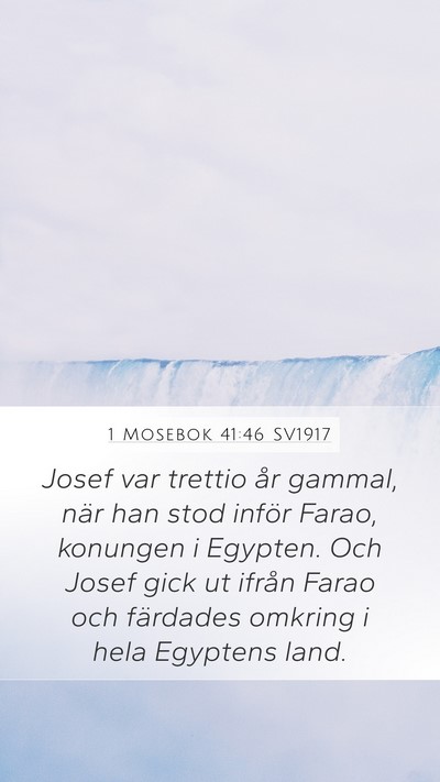 1 Mosebok 41:46 SV1917 Bible Verse Image