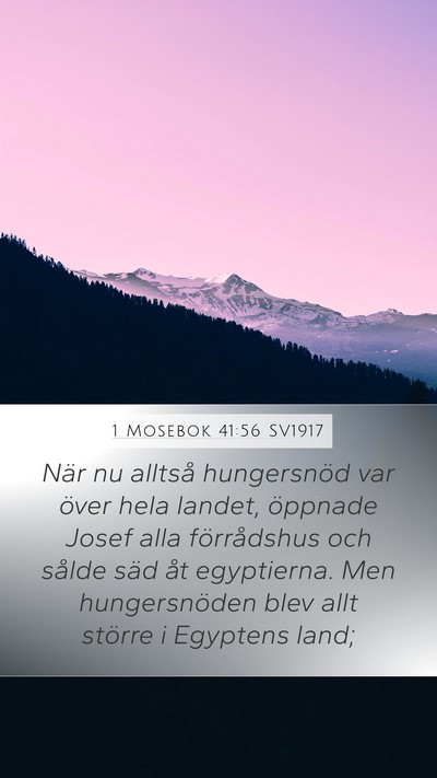 1 Mosebok 41:56 SV1917 Bible Verse Image