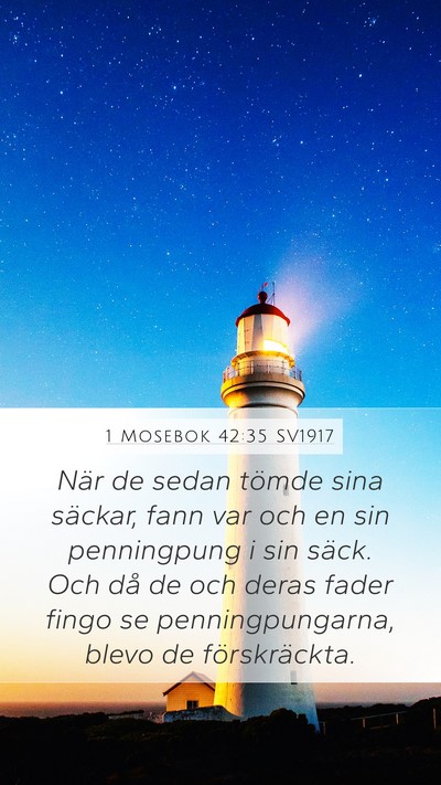 1 Mosebok 42:35 SV1917 Bible Verse Image