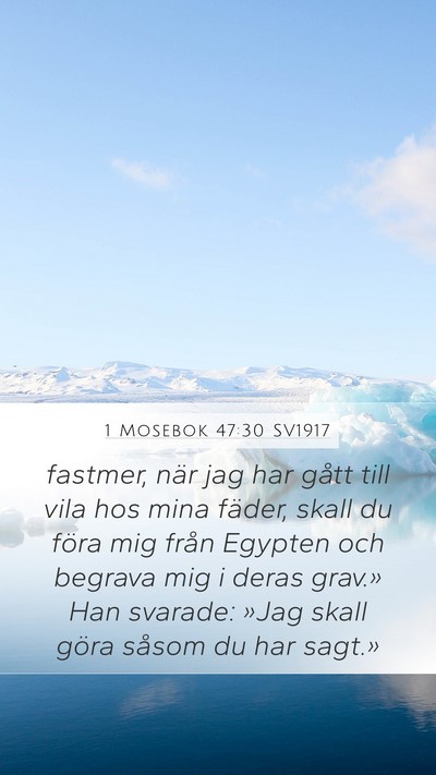 1 Mosebok 47:30 SV1917 Bible Verse Image
