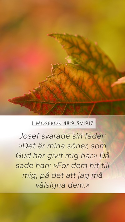 1 Mosebok 48:9 SV1917 Bible Verse Image