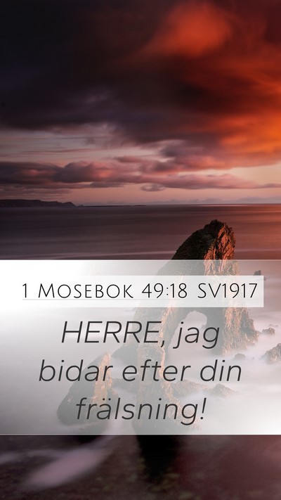 1 Mosebok 49:18 SV1917 Bible Verse Image