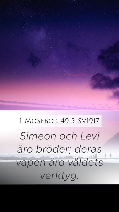 1 Mosebok 49:5 SV1917 Bible Verse Image