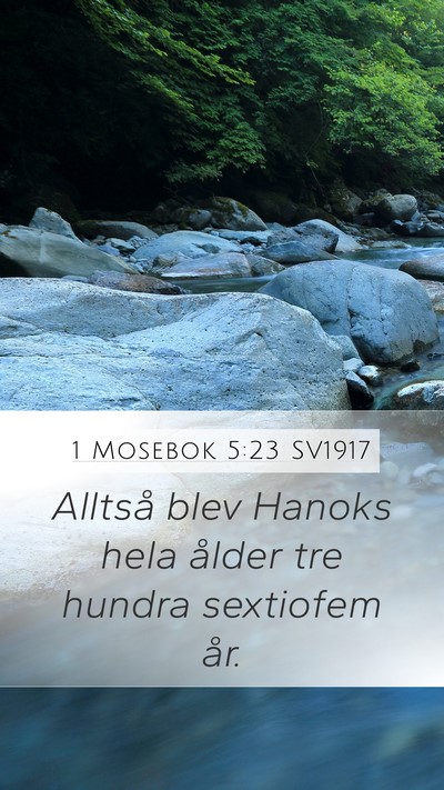 1 Mosebok 5:23 SV1917 Mobile Phone Wallpaper - Alltså blev Hanoks hela ålder tre hundra - Mobile Bible Verse Wallpaper