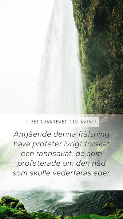 1 Petrusbrevet 1:10 SV1917 Bible Verse Image