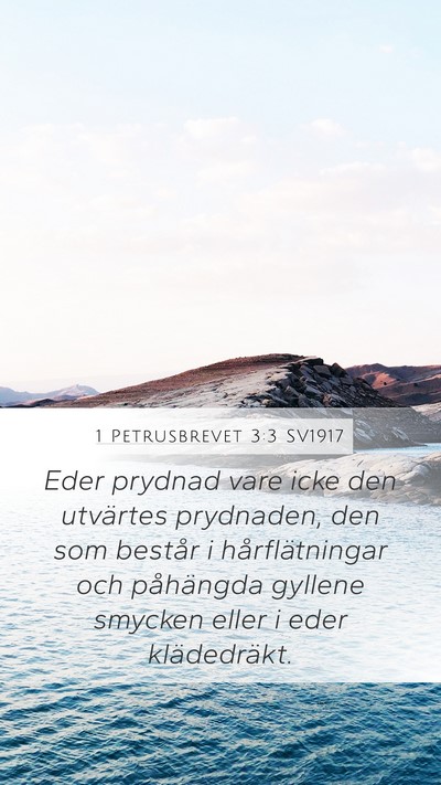 1 Petrusbrevet 3:3 SV1917 Bible Verse Image