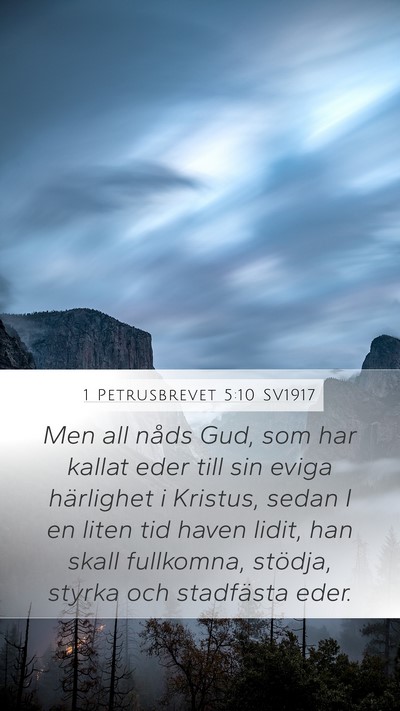 1 Petrusbrevet 5:10 SV1917 Bible Verse Image