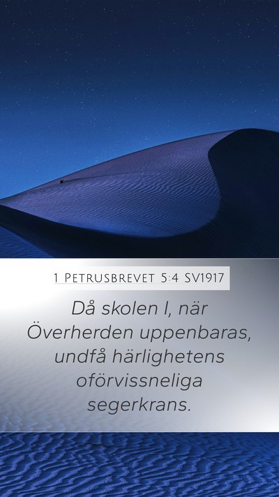 1 Petrusbrevet 5:4 SV1917 Bible Verse Image