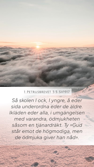 1 Petrusbrevet 5:5 SV1917 Bible Verse Image