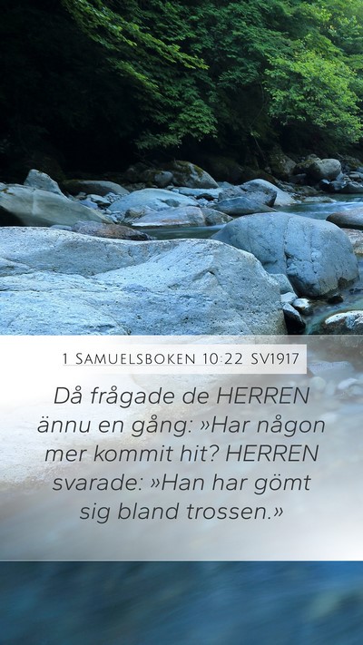 1 Samuelsboken 10:22 SV1917 Bible Verse Image