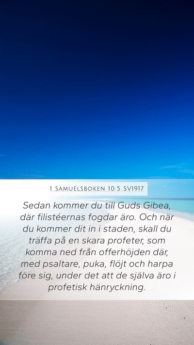 1 Samuelsboken 10:5 SV1917 Bible Verse Image