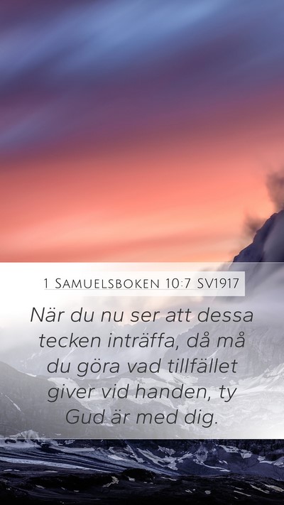 1 Samuelsboken 10:7 SV1917 Bible Verse Image