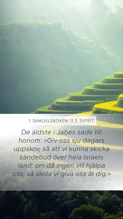 1 Samuelsboken 11:3 SV1917 Bible Verse Image