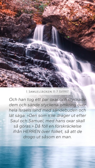 1 Samuelsboken 11:7 SV1917 Bible Verse Image