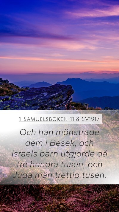 1 Samuelsboken 11:8 SV1917 Bible Verse Image