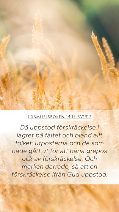 1 Samuelsboken 14:15 SV1917 Bible Verse Image