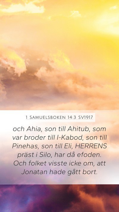 1 Samuelsboken 14:3 SV1917 Bible Verse Image