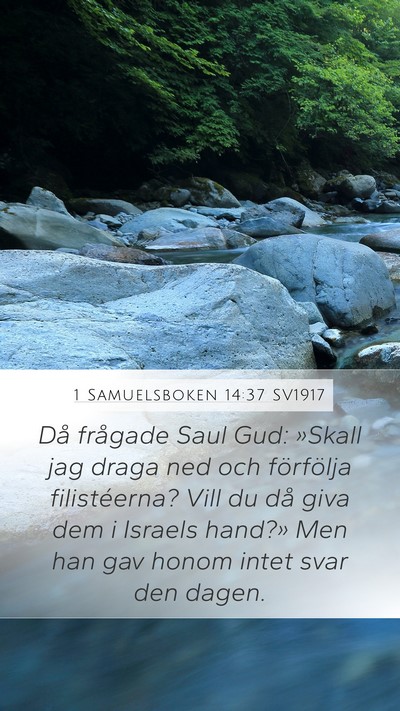 1 Samuelsboken 14:37 SV1917 Bible Verse Image
