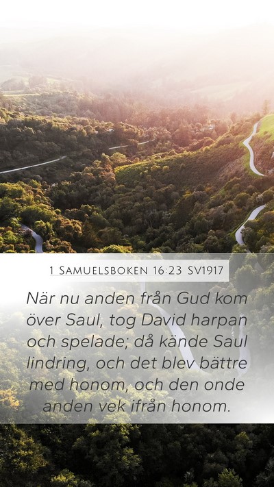 1 Samuelsboken 16:23 SV1917 Bible Verse Image