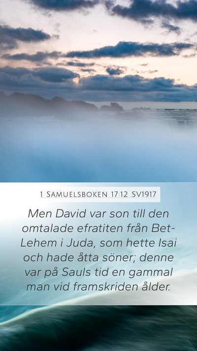 1 Samuelsboken 17:12 SV1917 Bible Verse Image