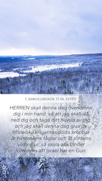 1 Samuelsboken 17:46 SV1917 Bible Verse Image