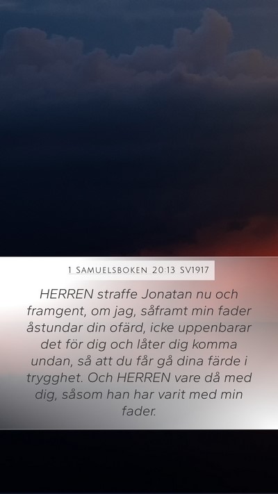 1 Samuelsboken 20:13 SV1917 Bible Verse Image