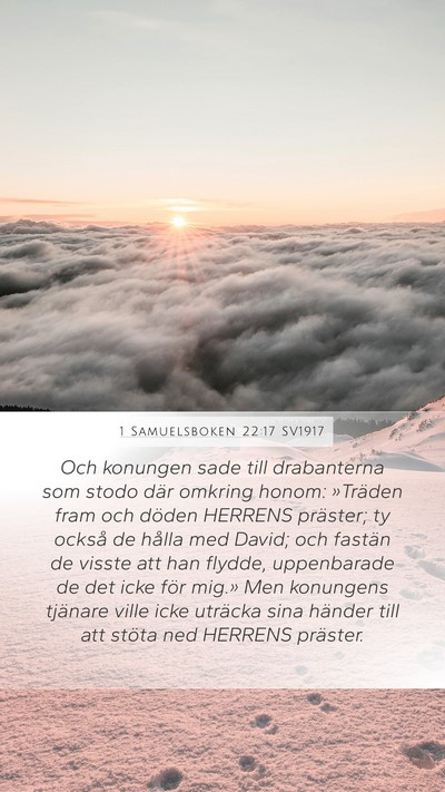 1 Samuelsboken 22:17 SV1917 Bible Verse Image