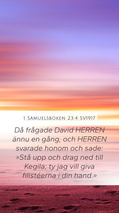 1 Samuelsboken 23:4 SV1917 Bible Verse Image