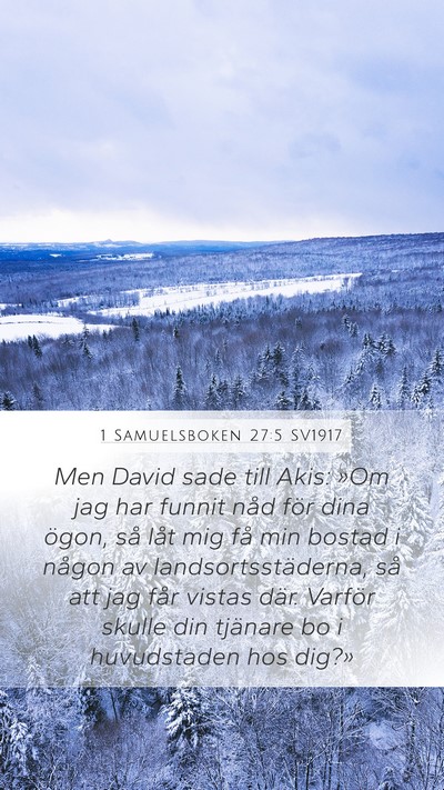 1 Samuelsboken 27:5 SV1917 Bible Verse Image