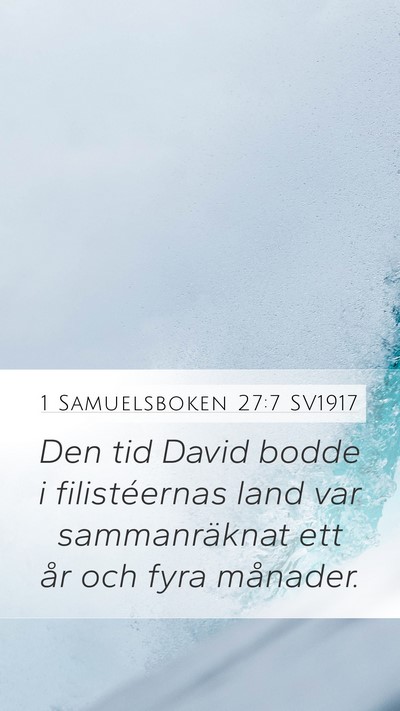 1 Samuelsboken 27:7 SV1917 Bible Verse Image