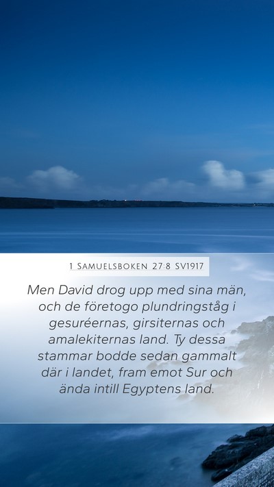 1 Samuelsboken 27:8 SV1917 Bible Verse Image