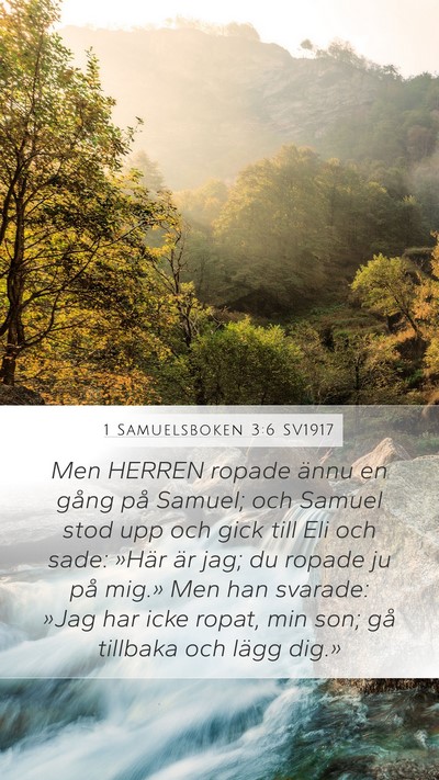 1 Samuelsboken 3:6 SV1917 Bible Verse Image
