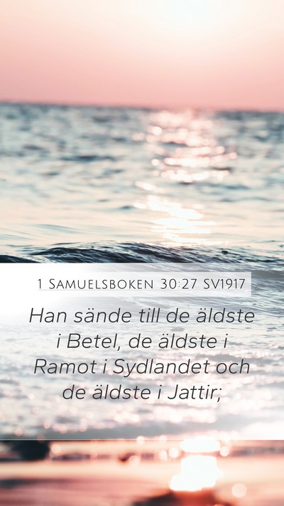 1 Samuelsboken 30:27 SV1917 Bible Verse Image