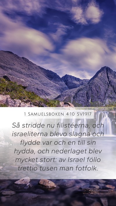 1 Samuelsboken 4:10 SV1917 Bible Verse Image