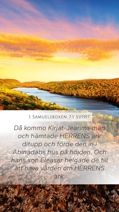 1 Samuelsboken 7:1 SV1917 Bible Verse Image