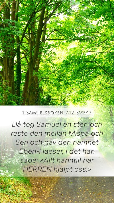 1 Samuelsboken 7:12 SV1917 Bible Verse Image