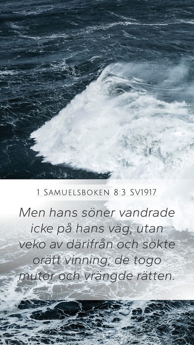 1 Samuelsboken 8:3 SV1917 Bible Verse Image