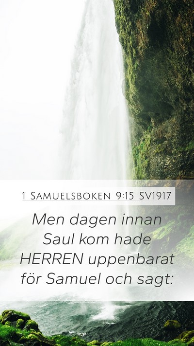 1 Samuelsboken 9:15 SV1917 Bible Verse Image
