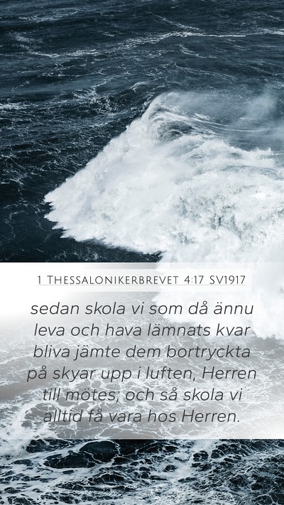 1 Thessalonikerbrevet 4:17 SV1917 Bible Verse Image